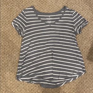 Plain striped tee shirt